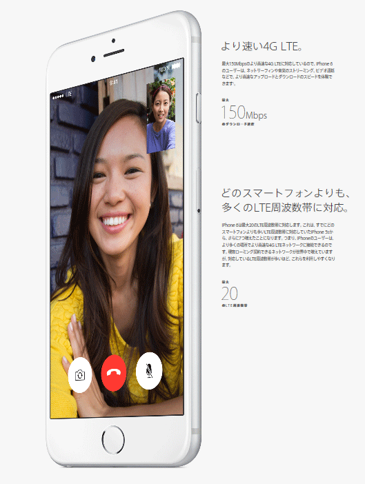 iphone6はより早い４Ｇ